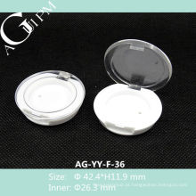 Mini transparente tampa uma grade redonda sombra de olho caso AG-YY-F-36, AGPM embalagens de cosméticos, cores/logotipo personalizado